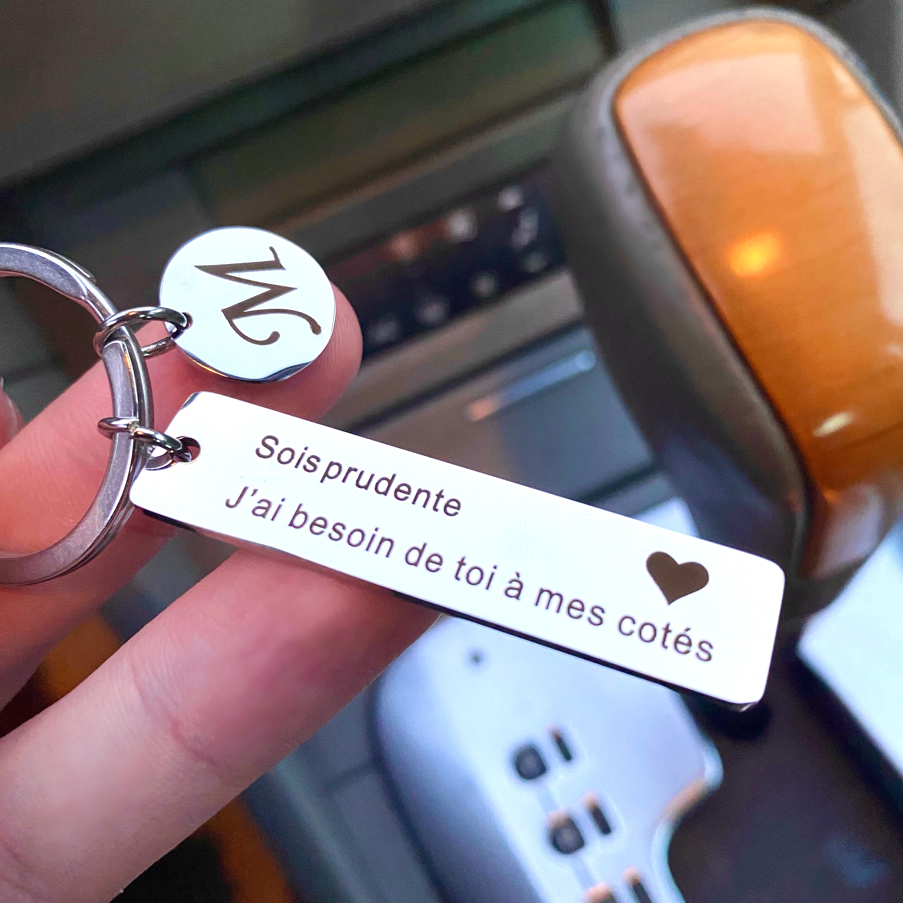 Porte-clés "Sois Prudente" Paris Flavor