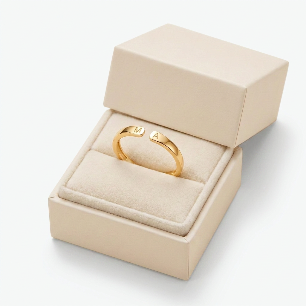 Bague Double Initiales