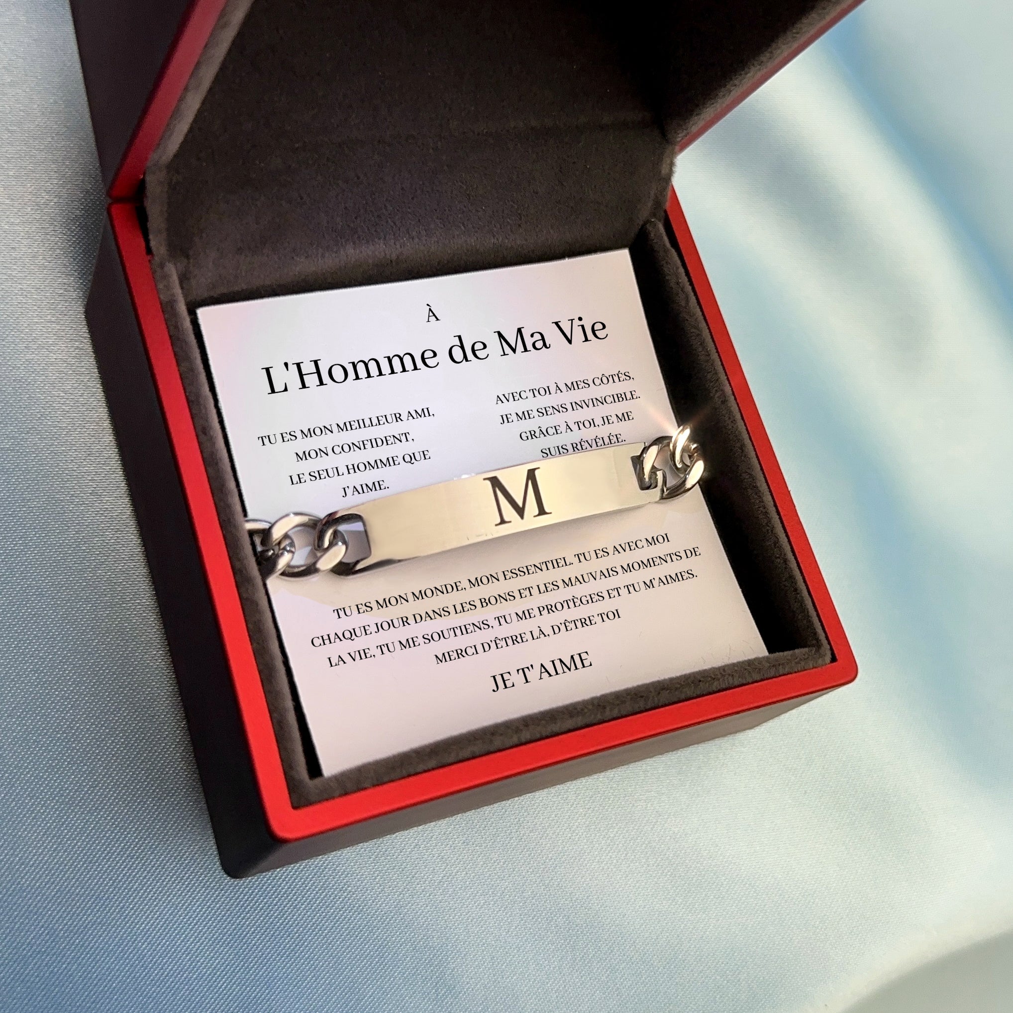 Coffret Bracelet “À L’Homme de Ma Vie"