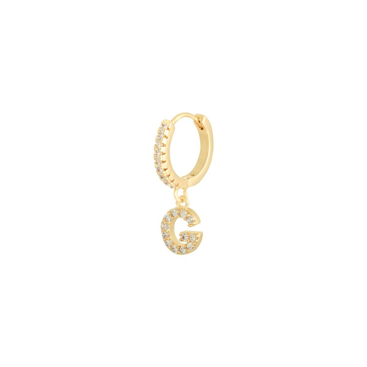 Boucle d'Oreille Initiale Paris Flavor G 