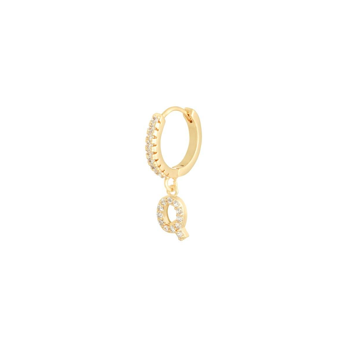 Boucle d'Oreille Initiale Paris Flavor Q 